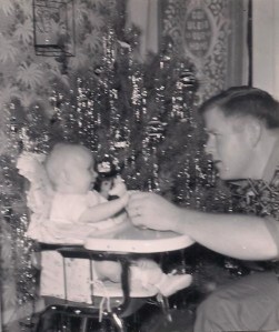 1st Christmas with Daddy-5 months old-1956